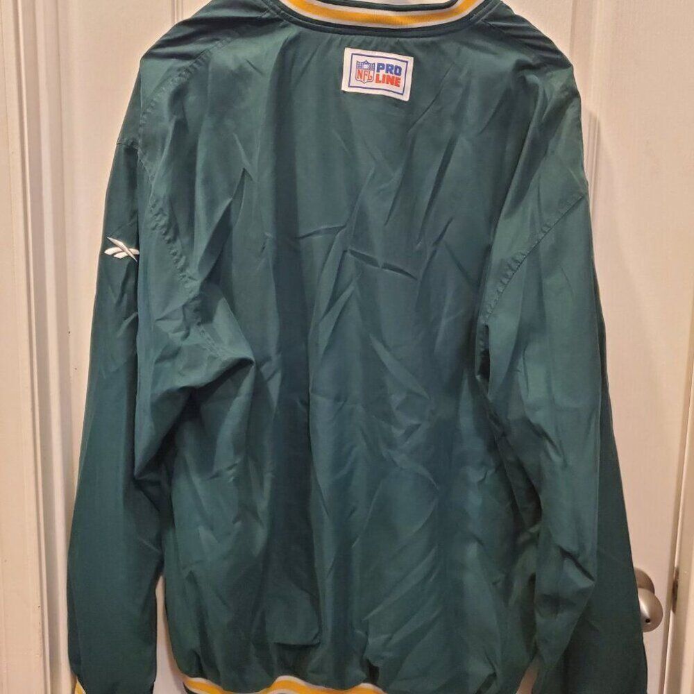 Vintage 90's NFL PACKERS Lined Pullover Coat. Water & wind resistant! XXL - Picture 3 of 5
